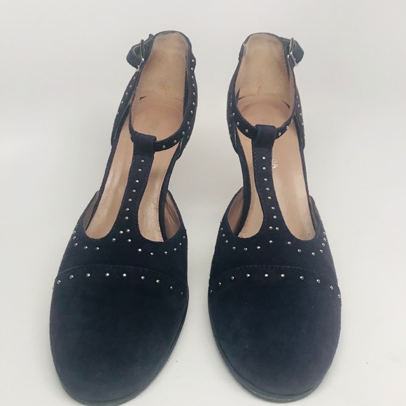 BCBG Purple Suede T-Strap Pump - Picture 4 of 8